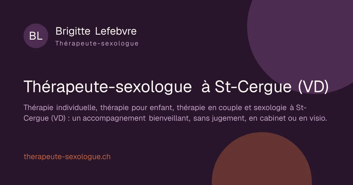 Brigitte Lefebvre — Thérapeute-sexologue